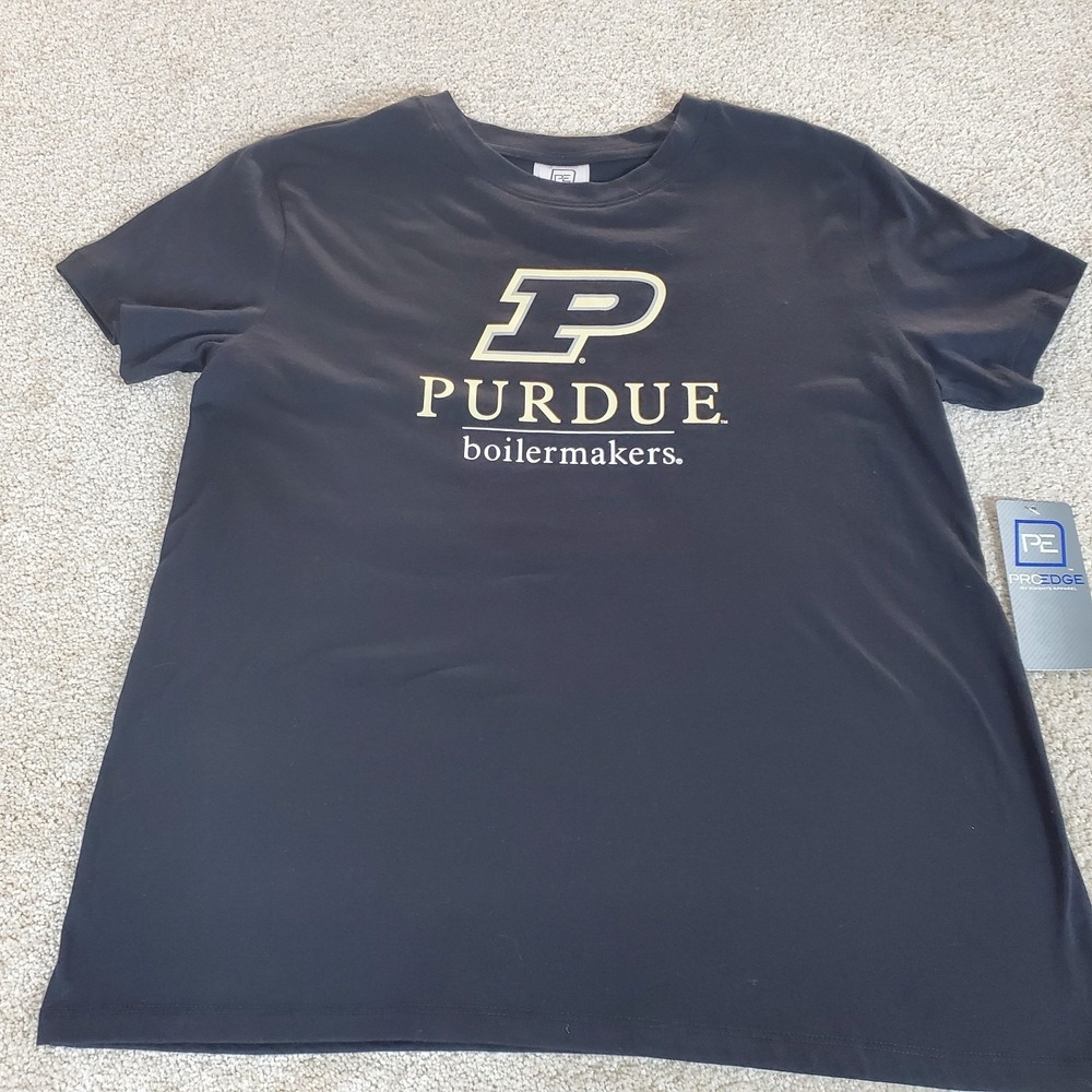 Purdue Boilermakers Women's Pullover TShirt Size Medium‎ Black NWTG